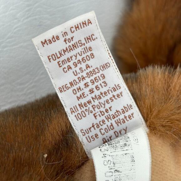 Folkmanis Monkey Chimp Hand Puppet Full Body Plush Long Tail 10 Inch - Picture 12 of 12